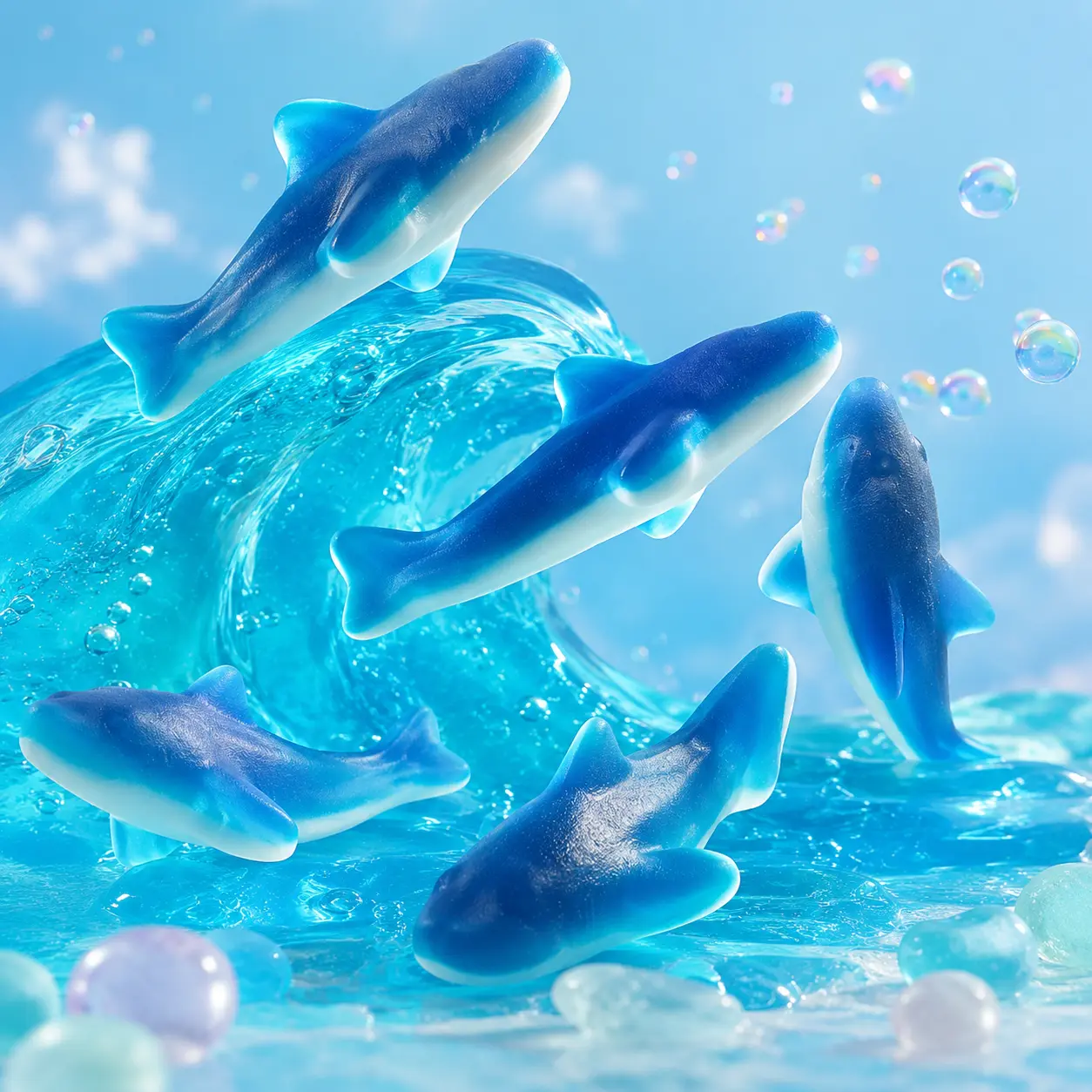 Gummy Blue Sharks – Fruity Shark Gummies