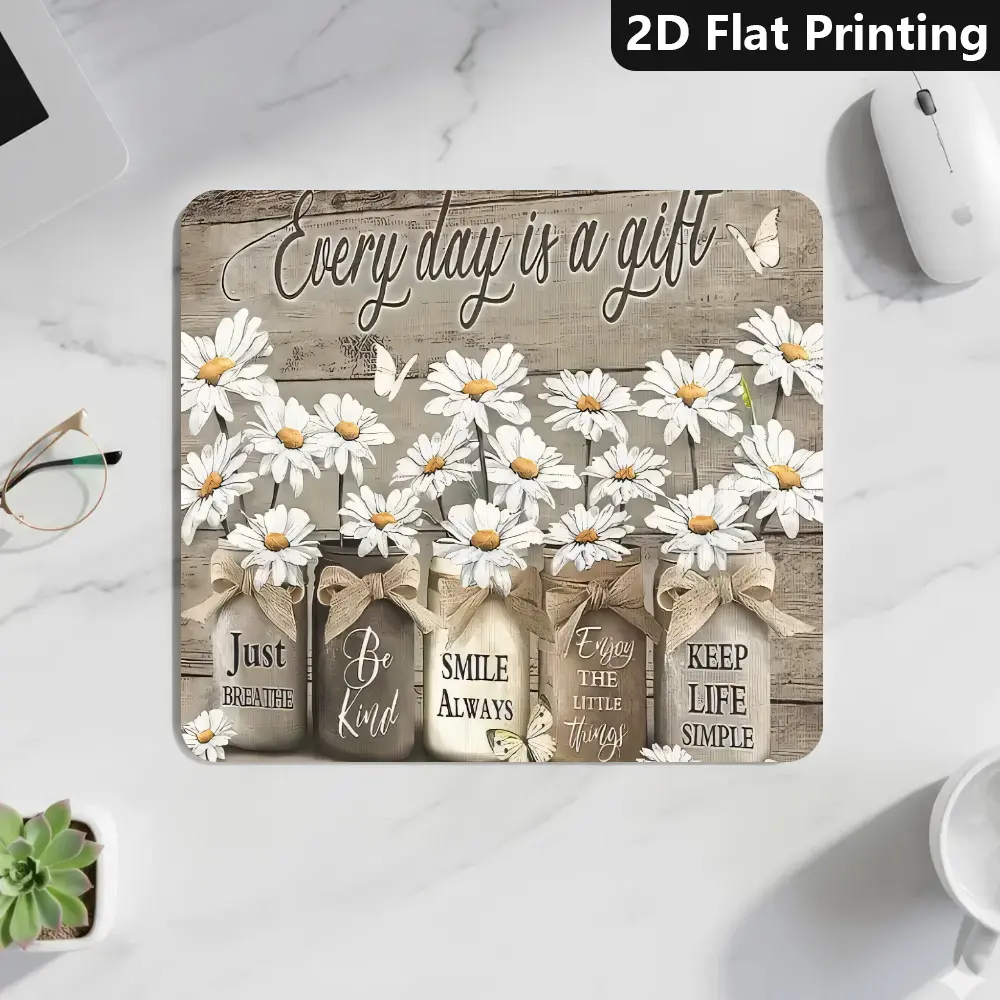 Inspirational Quotes with , 1pc, Mouse Pad, Various Sizes, 1, Desk Mat Durable and Comfortable - Laptop and Computer Desktop Accessories - Office and Home Use, Non-slip Desktop Mouse Pad