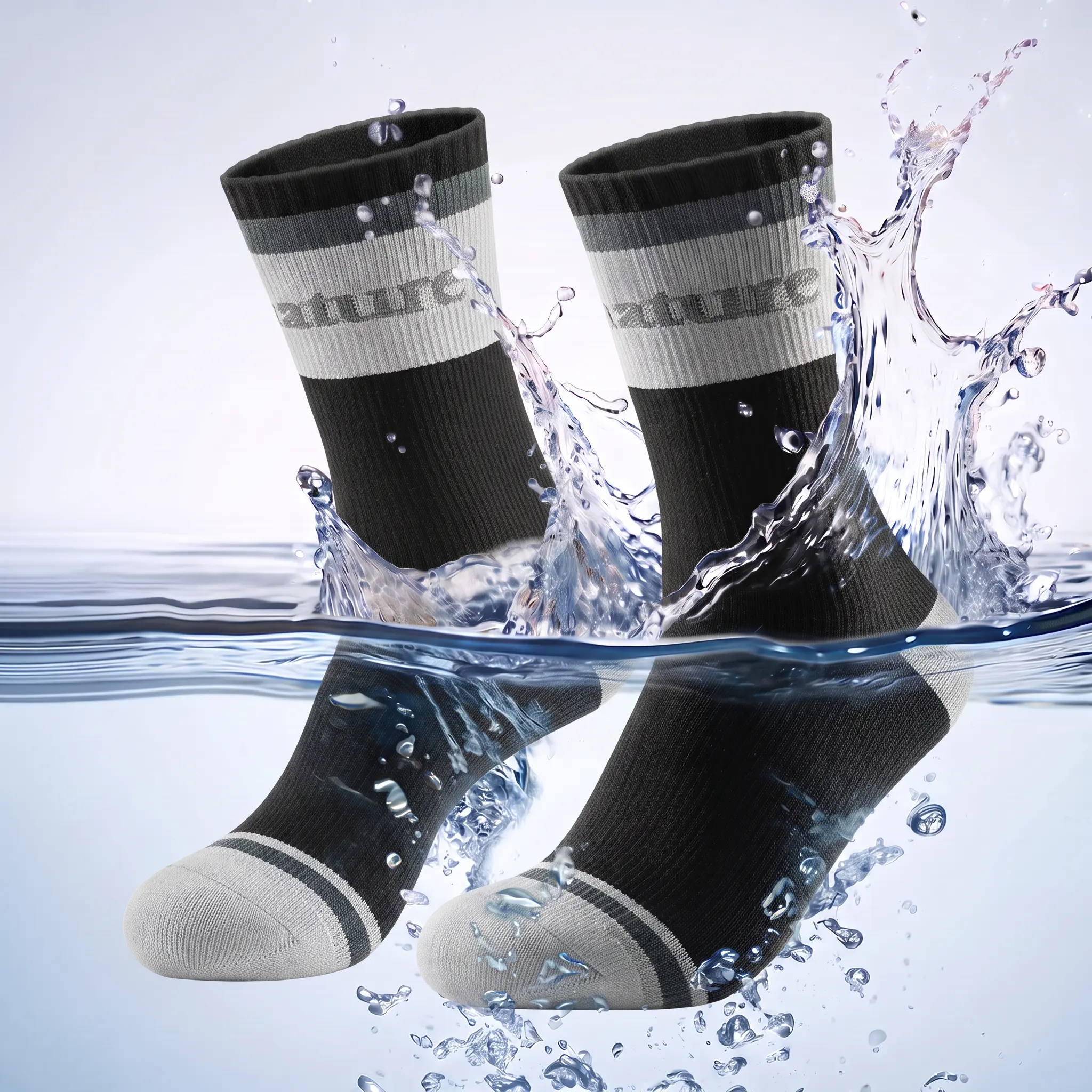 ROCKBROS Waterproof Outdoor Socks for Adults, Breathable All-Season Ankle Style with Arch Support for Hiking & Running, Outdoor Hiking, Running Socks, S, M