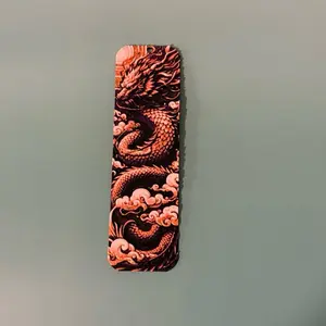 Purple Dragon 3d Printed Bookmark