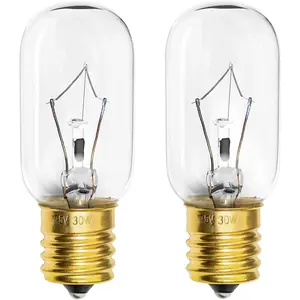 125V 30W Dimmable E17 Base Compatible With LG Frigidaire Kenmore Whirlpool GE Over The Range Microwave Replacement Bulb For Kitchen Night Light