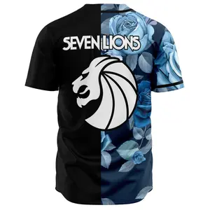 Seven lions Blue Baseball jersey #Baseball
