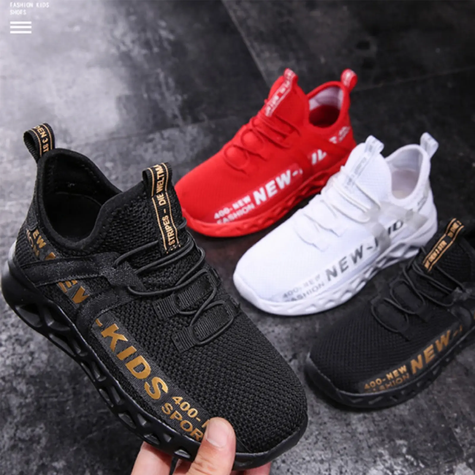 Kids' running shoes, breathable sports shoes, girls' and boys' tennis shoes, Kids' shoes, casual sports shoes Footwear
