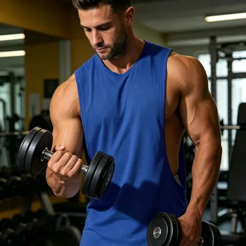 Summer New Men's Sleeveless Tank Top, Gym Essential, Sleeveless Workout Vest, Loose Fit Sporty Casual Solid Color Vest, Trendy Versatile Shirt, Daily Wear, Fitness Apparel, Activewear for Fitness, Workout Clothing