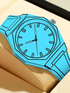 A men's new fashion trend animation watch Men's anime line art students' men's and women's personality waterproof quartz wristwatch