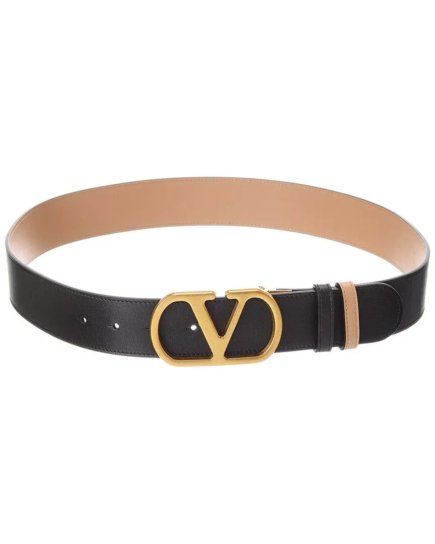 Valentino VLogo Signature Reversible Leather Belt