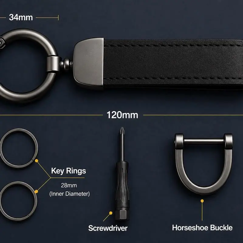 Custom Car Logo Keychain | Premium Suede Leather | Luxury Metal Key Ring | Personalized Car Accessory | Perfect Gift