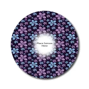 Painted Purple Underlay Patch for Sensitive Skin - Libre 2 and Lingo