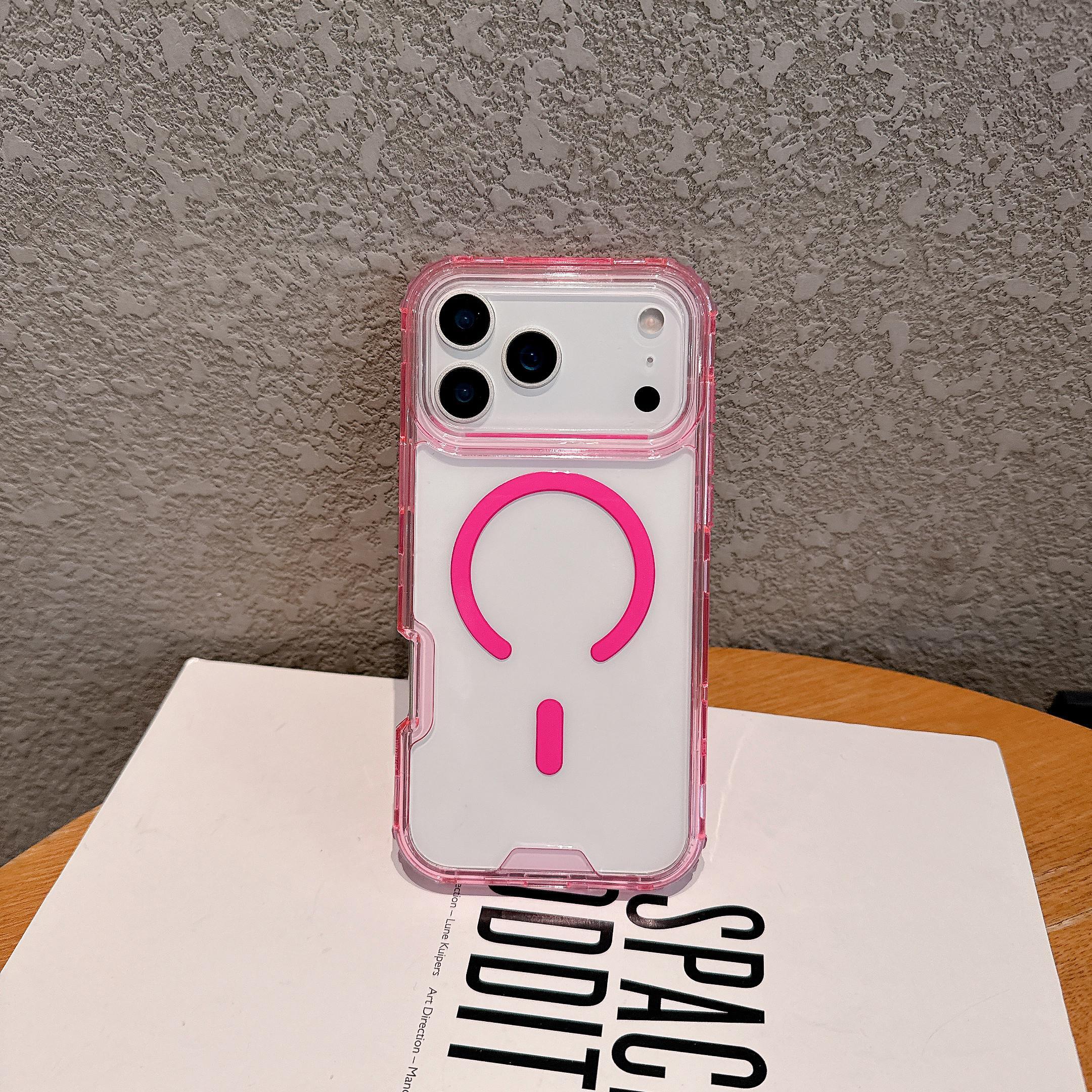 Suitable for MagSafe clear phone case compatible For iPhone 1716 151413Pro Max Plus caseThis two-in-one MagSafe phone case adopts drop-proof design to enhance device protection Very suitable for users who pursue high-quality