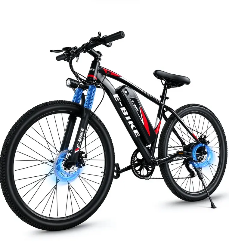 26" Adult Electric City Mountain Bike - 1500W Powerful Motor, 25MPH High Speed, 40-mi Range, 7-Speed Gears, UL Certified, 432Wh Battery, 4 Riding Modes, Sleek Sturdy Puncture-Resistant Commuter Bike with Lights, Reflectors, Display, Easy to Carry