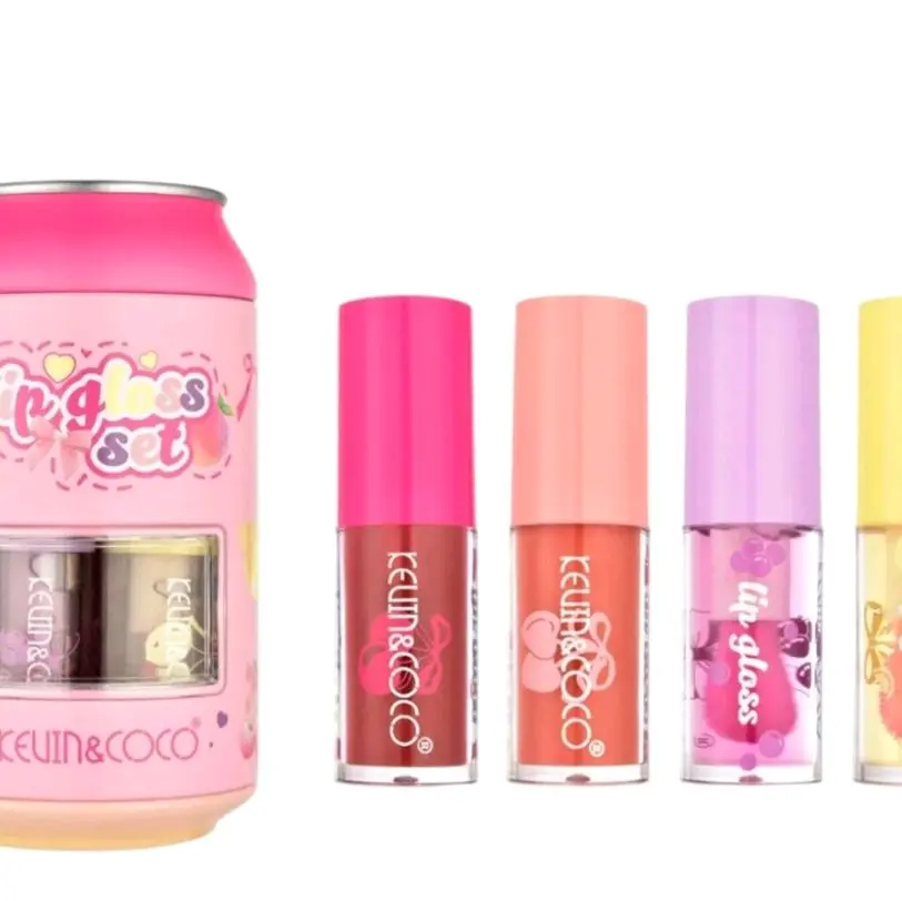 Soda lip gloss sets, 4 pieces