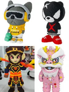 Large Size Characters Supreme Obsidian Building Blocks Set - 34,000+ Pieces, ABS, Gift for Builders 12+