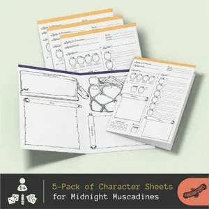 Midnight Muscadines Character Sheet Pack