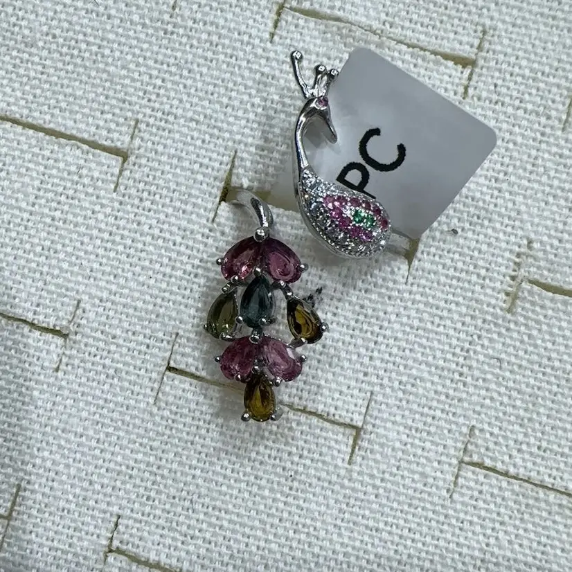 Mary(15204)gc.Peacock ring s925