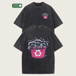 230G washed T-shirt, fashionable front and back design, high-quality batik cotton, machine washable, unisex style, with a certain thickness suitable for summer, outdoor casual wear, holiday gift
