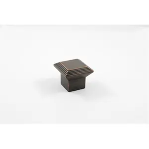 Residential Essentials  Square Cabinet Knob- Venetian Bronze