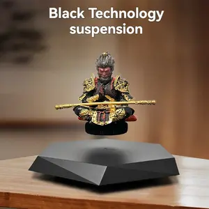 HCNT Magnetic Levitation Display stand 360 Degree Rotation Can Hold Dolls, Jewelry, and Other Models, Supports 300-350G, Desktop Ornament, Craft, Home Decoration, Creative Gift