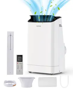 Garvee Portable Air Conditioner 14000 BTU, Cools 750 Sq Ft, 3-in-1 AC with Fan Dehumidifier, Remote, Window Kit, Fast Cooling for Home Office
