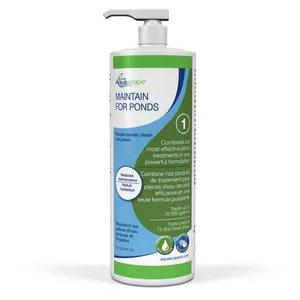 212 MAIN Pond Maintenance Solution, Easy Pump Bottle, 32 oz, Fish Safe, Maintenance-Free Aquascape Care Product