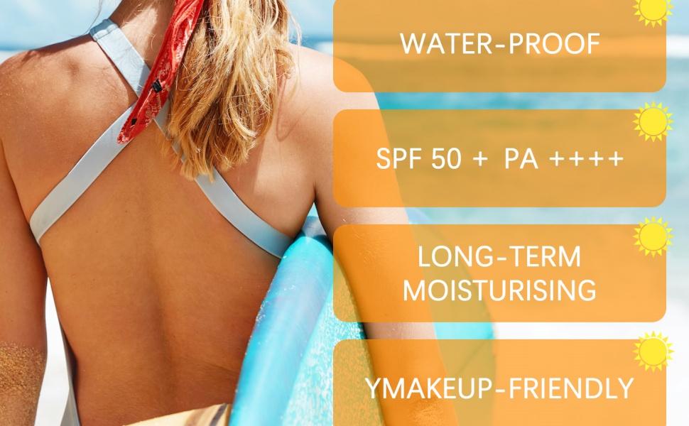 SPF 50+ with Rice Probiotics, Korean Skincare, Lightweight Non-Greasy Formula for All Skin Types, Nourishing UV Protection, 50ml (1PC)