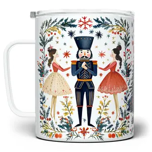 LOFTIPOP Whimsical Nutcracker Mug, Nutcracker Ballet Christmas  Holiday Cup, Designed and Printed in the USA by Loftipop