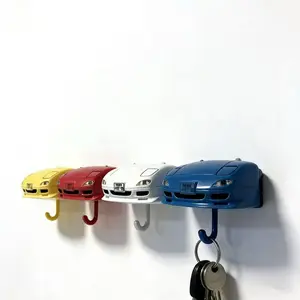 Rx7 Car Model Key Holder Wall Mounted Storage Rack, Creative Key Hook Storage Hooks Decorative Ornament, Wall Hanging Organizer for Keys, Wall Mounted Hanger