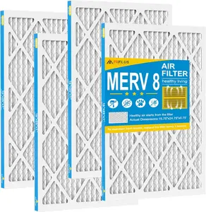 MIFLUS 16x25x1 MERV 8 Furnace s for HVAC Systems, 4-Pack Pleated Dust Defense s, Long-Lasting flow Performance for Cleaner Indoor Air Filter