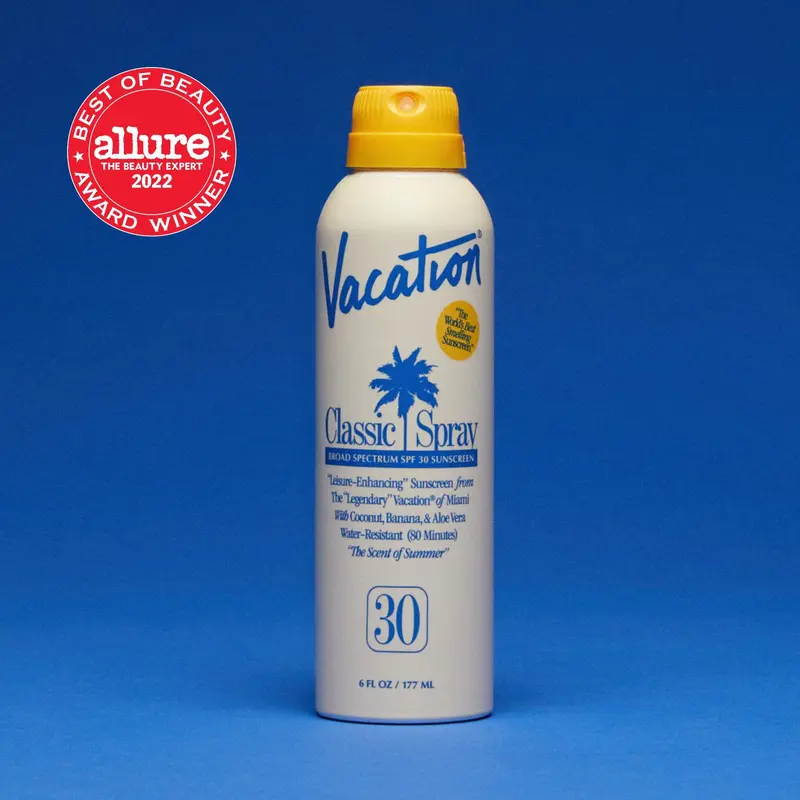 Vacation Classic Spray SPF 30 - Sunscreen Spray, Broad Spectrum, Lightweight, Transparent, Water-Resistant, Vegan, Dermatologist-Tested, Vegan, Spray On Sunscreen | 6 Fl Oz
