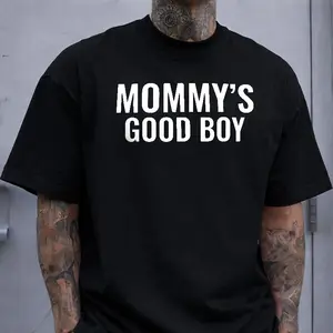 Mommy's Good Boy Funny T-Shirt, Humorous Casual Top for Everyday Wear