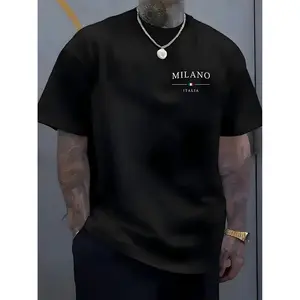 Milano Italia Graphic Cotton T-Shirt, Valentine's Day Gift for Him , Fashion Oversized Comfort Outfit for Italy Lover Traveler Friends