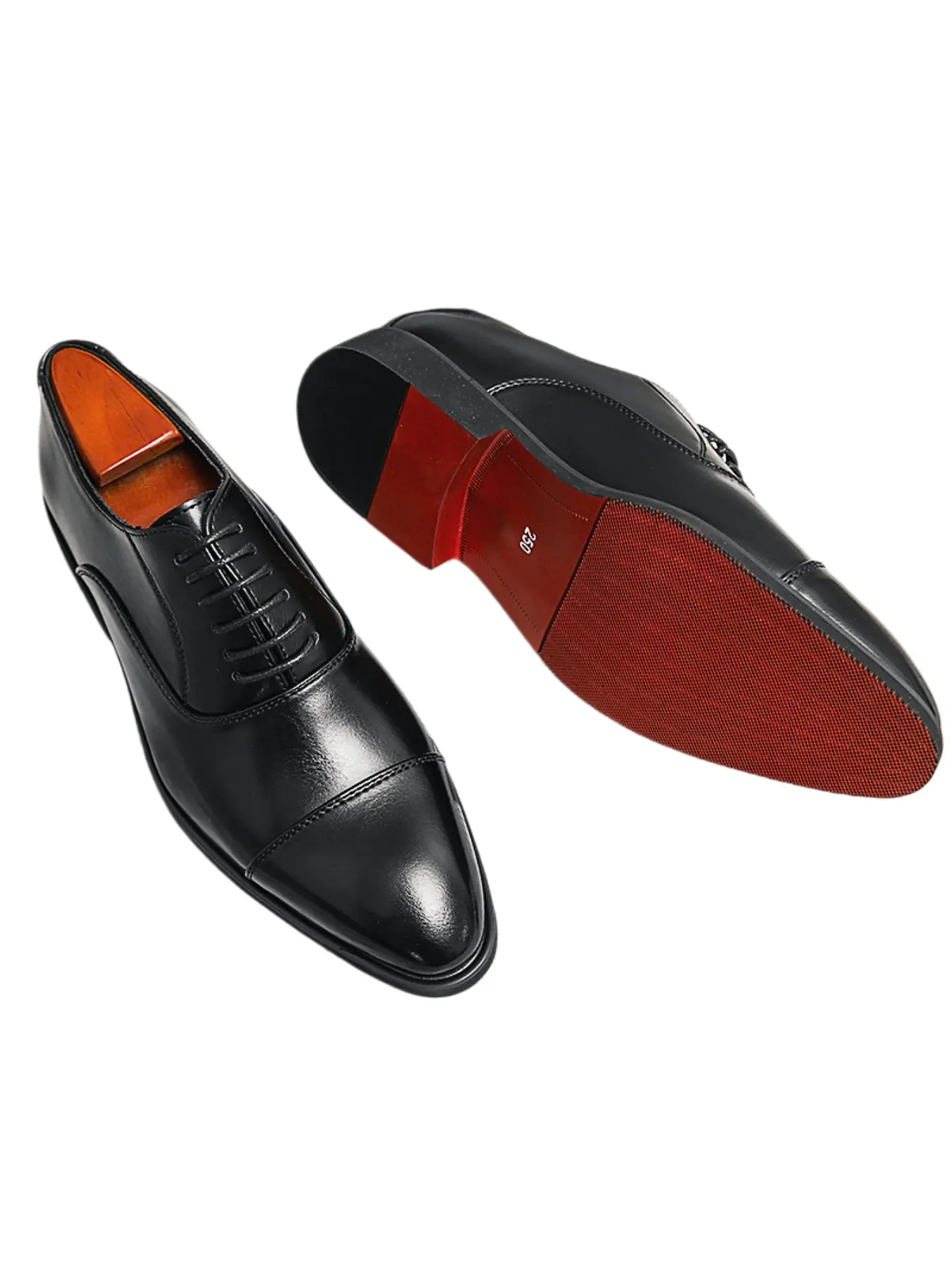 Men's Red Sole Loafers, Black & Brown Solid Color Slip-On Shoes, Pu Leather Footwear, British Style Formal Office Footwear for All Seasons Business Loafers, All-Season Shoes for Wedding, Party & Holiday Gifts