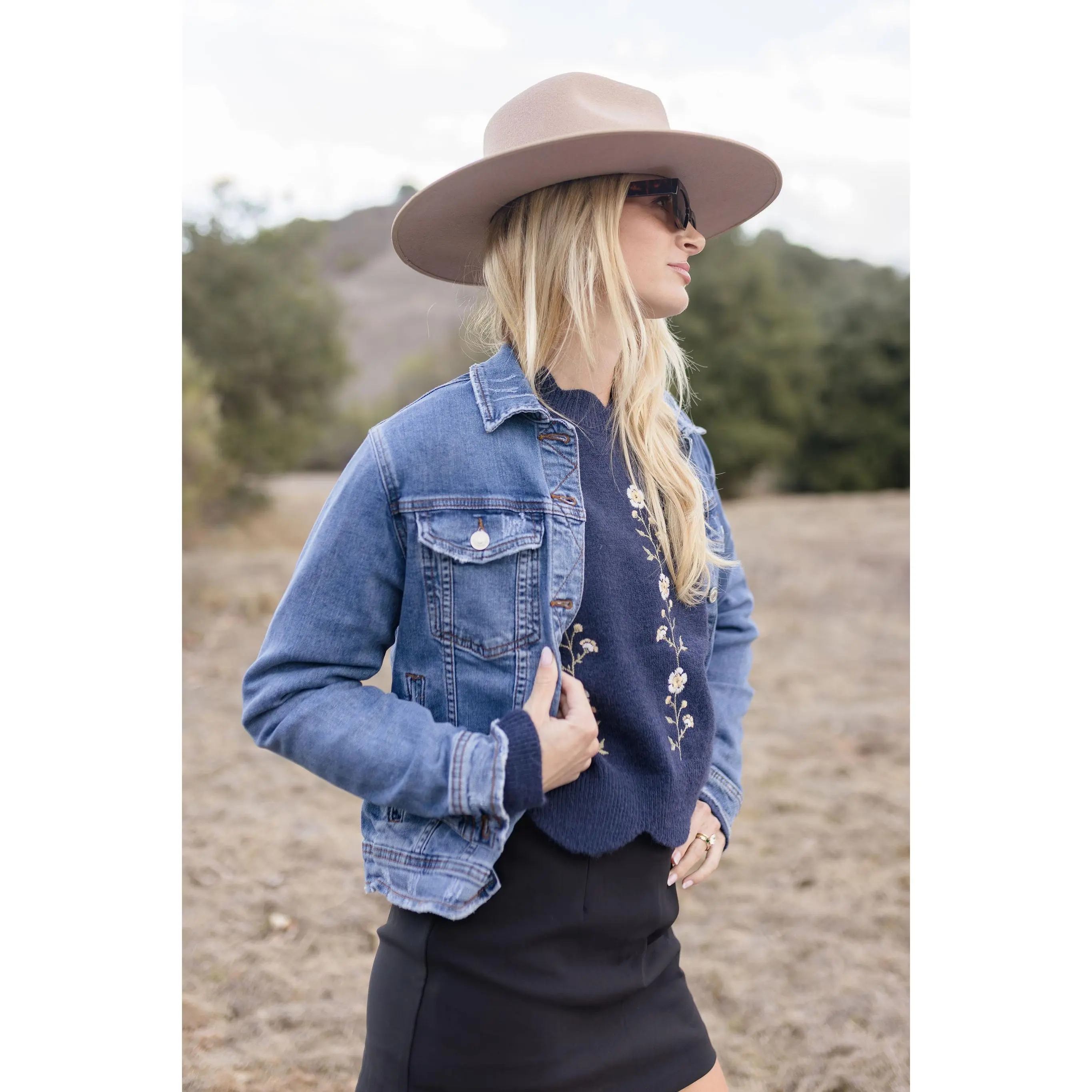 Rue Denim Jacket Medium Wash