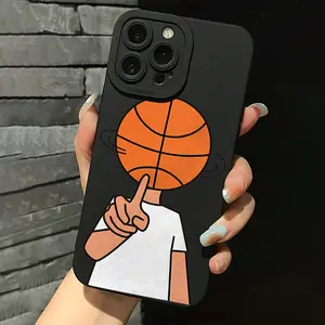 Creative Basketball Design Pattern Phone Case, TPU Shockproof Full Protection Case, Suitable for iPhone 17/16/15/14/13/12/11 PRO MAX PLUS AIR E XS and PROMAX MINI, Ideal Gift for Friends and Family, MS1427