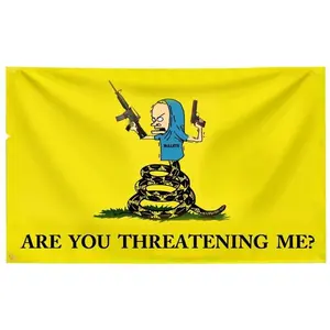 Tapestry  Are You Threatening Me Room Boy Exclusive Flag 40x60 in Banner Fun Poster Durable Men's Cave Wall Flag Suitable for College Dorm Room Decoration Outdoor Party Decoration Ornament Tapestry
