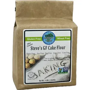 Authentic Foods Steve's Gluten Free Cake Flour Blend, 3 Pound