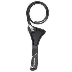 24 in. Dual Material Strap Wrench with 8 inch Capacity Non-marring Rubber Strap Heavy-duty Construction