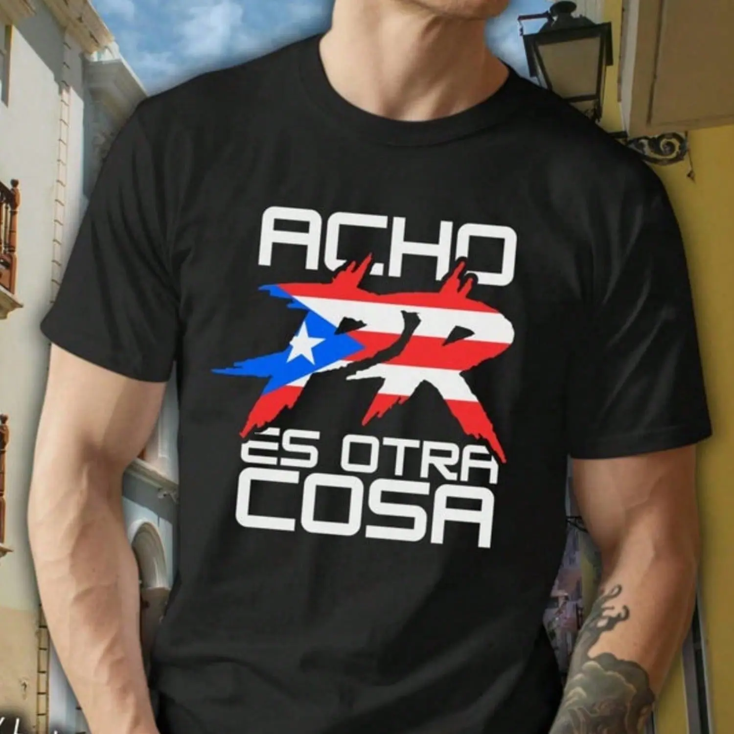 Women's Comfy Cotton "Acho PR Es Otra Cosa" Puerto Rican Pride T-Shirt
