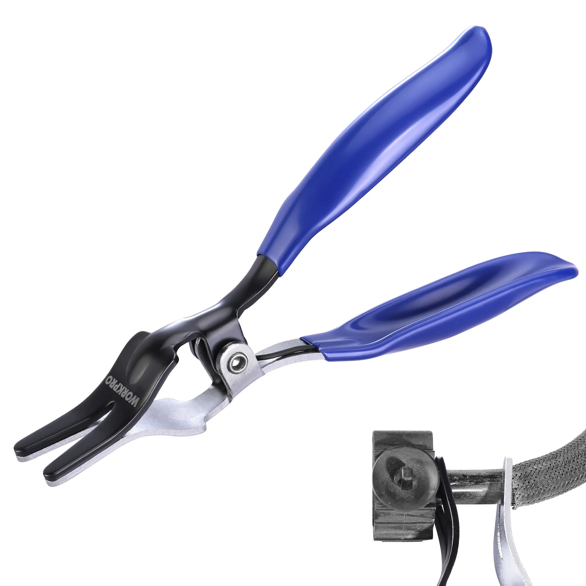 #summersale WORKPRO Hose Removal Pliers, Automotive Hose Removal Tool for Fuel and Vacuum Lines, Hose Remover Pliers for Marine, Oil, Vehicle Hose Pipes