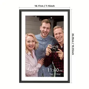 Digital Photo Frame Supports Nixplay, 10.1-inch WiFi Enabled Digital Photo Frame That Can Easily Share Photos Through The Nixplay App. It Has A 1920x1080 FHD IPS Touch Screen And Supports Gravity Sensing Automatic Rotation