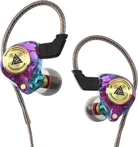 QKZ AK3 Portable Wired In-Ear Earphones with Mic, HiFi Subwoofer, Noise Cancelling, 3D Stereo Sound for Gaming, Sports & Gym