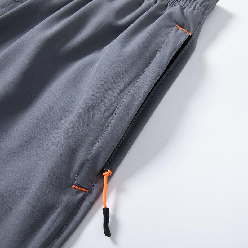 Men's 3-Pack Quick-Dry Ice Silk Fiber Sports Shorts with Zipper Pockets, Striped Lightweight Breathable Outdoor Running, Hiking, Beach Regular Fit Summer Casual Shorts, Men's Gift Recommendation