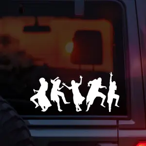 Sleep Token Vessel Dancing Silhouettes Vinyl Car Decal, Aesthetic Band Sticker for Cars, Laptops & Water Bottles, Perfect Gift for Worship Fans, Alt Girls, Metalheads & Alternative Music Lovers, Durable Weatherproof Dark Music Aesthetic Decal