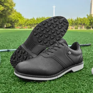 Men Professional Golf Shoes Spikeless Golf Sneakers for Men Outdoor Walking Footwears Comfortable Gym Shoes Anti Slip Walking Footwears for Men Golf Sneakers Training Gym Shoes High Quality Professional Outdoor Men's Waterproof Casual Shoes