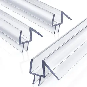 3 Pack 3/8" x 39" Shower Door Bottom Seal,Shower Door Sweep,Frameless Glass Seal Strip,Stop Leaks and Create a Water Barrier, Water Guard 10MM