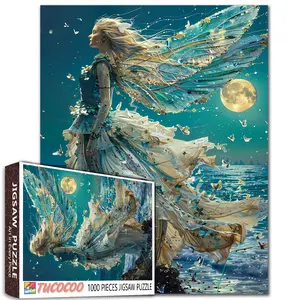 Tucocoo Ocean Moon Fairy 1000 Pieces Jigsaw Puzzle 70x50cm Home Game Stress Relief Brain Exercise Challenging Wall Decoration Gift Idea