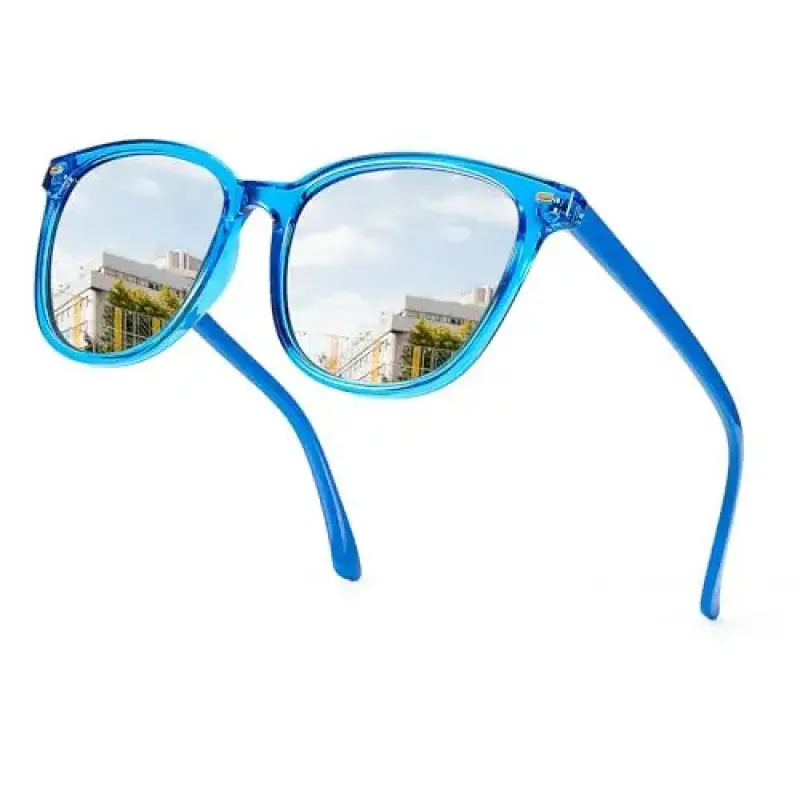 A14-blue Frame Sliue Frame Sliver Mirror Lens