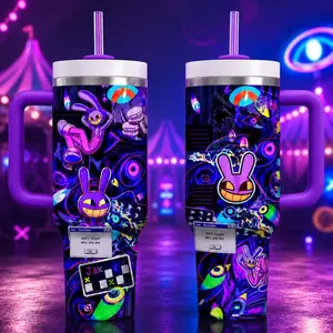 [Collection] 40oz/ 20oz Jax The Amazing DC Insulated Tumbler with Handle and Straw, Double Wall Vacuum Insulated Travel Mug, Trendy Collector Drinkware