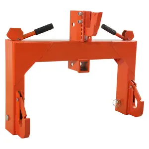 3 Point Quick Hitch for Category 1 & 2 Tractor, 3000 Lbs Lifting Capacity, Quick Hitch Adapter with 5 Level Adjustable Bolt, 2 Receivers