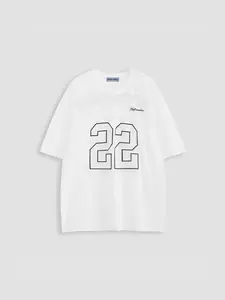 Aelfric Eden Mens Jersey Shirts Mesh Print Football Number Unisex Oversized Graphic Tees Casual T Shirt Y2k Tops