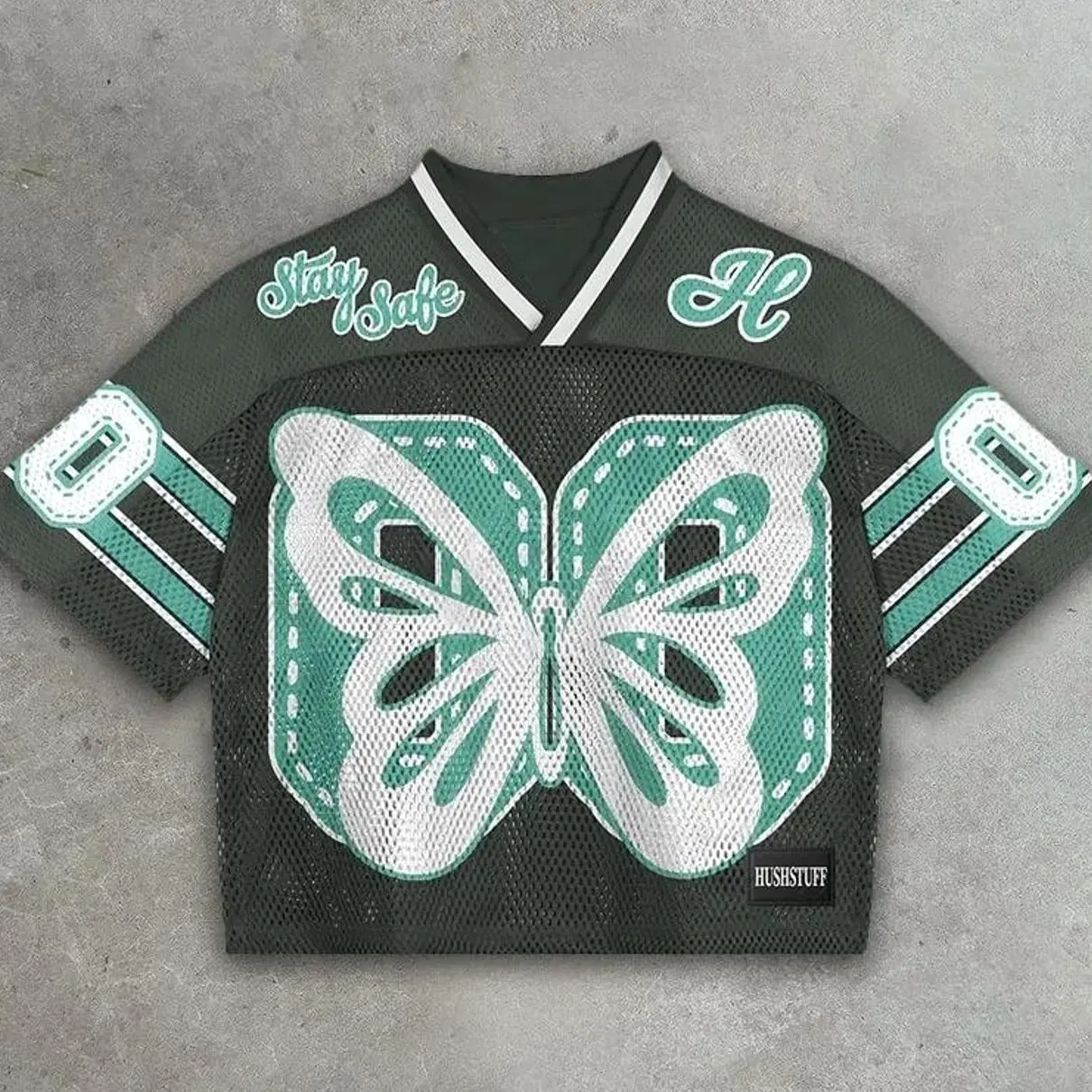 Liberty Butterfly Graphics Blokette Blokecore Jerseychic V-Neck Retro Summer Trendy Baseball Jersey Shirt Gift For Him Gift For Her Birthday, Baseball Jersey Outfit, AOP Merch, Outfit for Basetball Shirt Fan